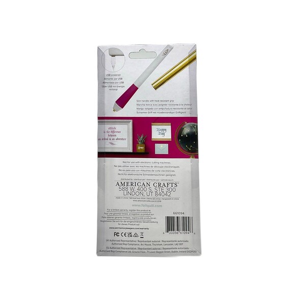 Foil Quill Heat Pen-Calligraphy Tip Freestyle Pen-Hot Pink - Picture 3 of 3